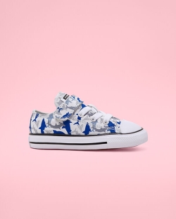 Converse Shark Bite Easy On Chuck Taylor All Star Lány Rövidszárú Fehér/Kék | FRGOSML-HU